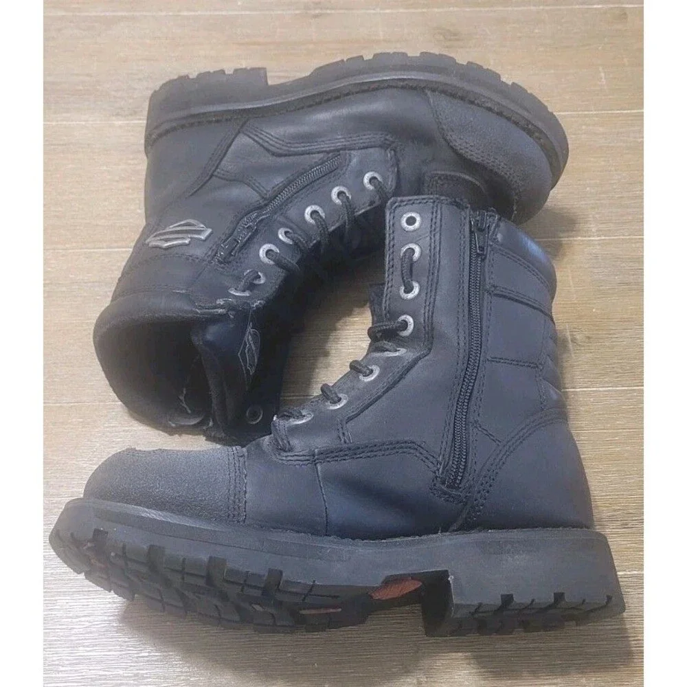 Harley-Davidson Women's Sydney 6-Inch Leather Motorcycle Boots D87005 Size 7.5